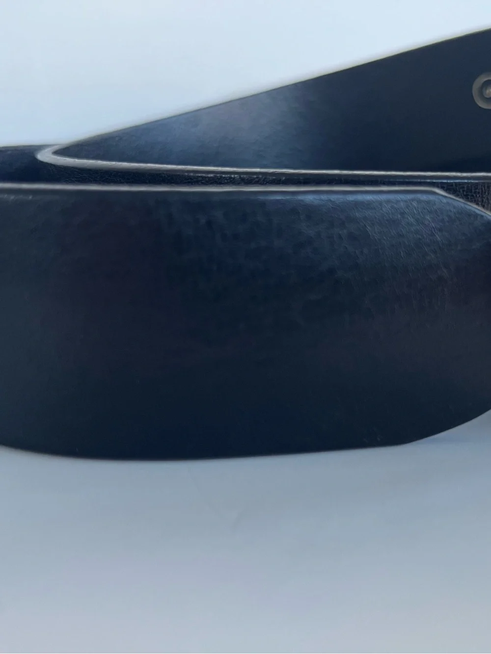J.Crew Genuine Leather Belt- Size S- Black with gold buckle.